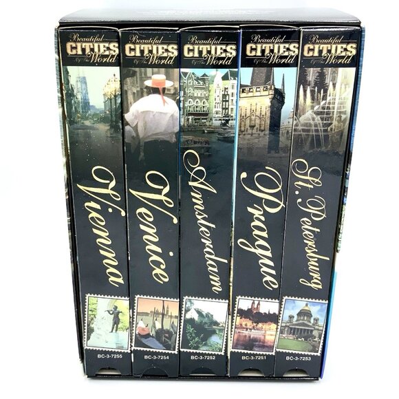 5 VHS Tape Set/Collection “Beautiful Cities Of The World” Vienna Venice Prague - Picture 1 of 13